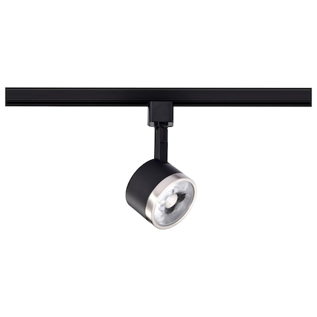 Nuvo 12-Watt LED Track Head - Round - 3000K - Matte Black and Brushed Nickel Finish TH636